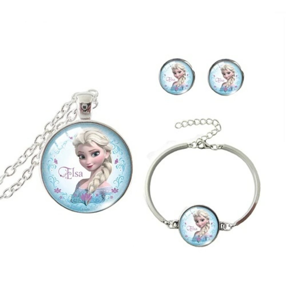 "Frozen" Handmade Jewelry Set with Elsa
